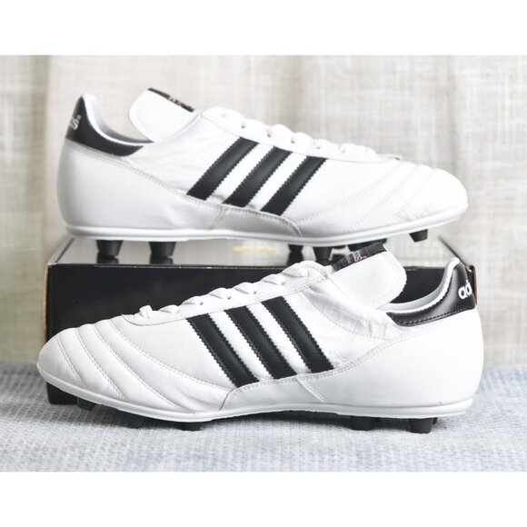 New! Size: 11.5 Men | adidas Copa Mundial FG Leather | White/Gold/Black | ID4050 main image 8